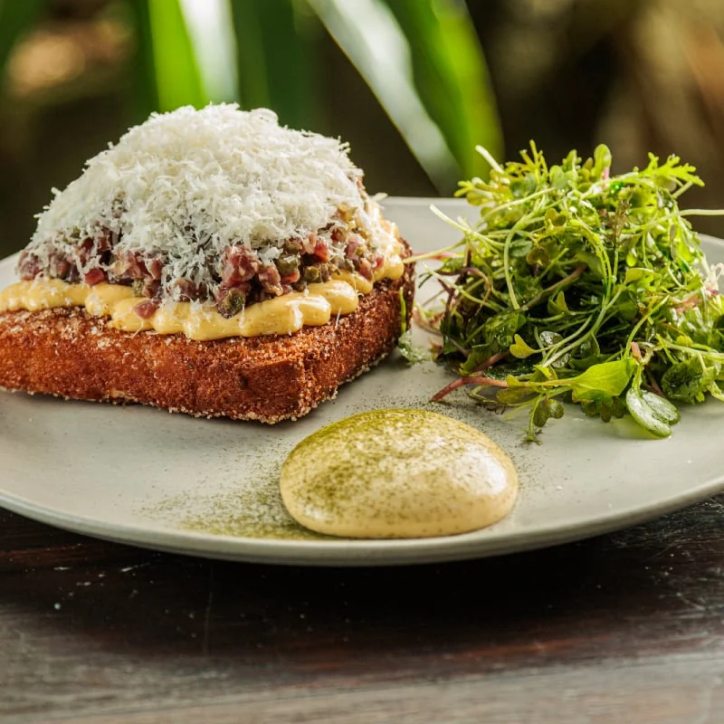 Rabanada Salgada, do almoço do Arvo