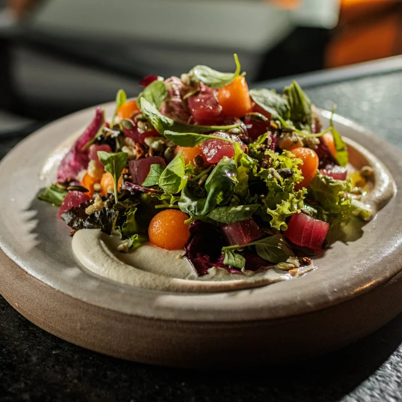 Atum, Uva e Gorgonzola, do cardápio do Voar, em Boa Viagem