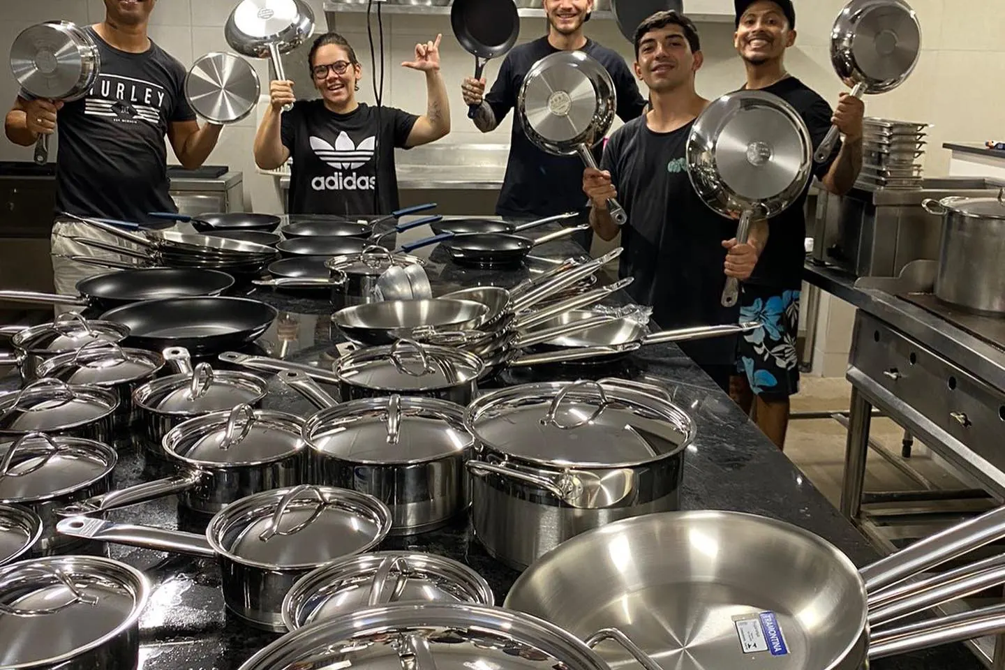 Equipe de cozinha do Voar